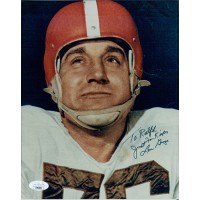 Lou Groza Cleveland Browns Signed 8x10 Glossy Photo JSA Authenticated