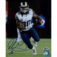 Todd Gurley Los Angeles Rams Signed 8x10 Matte Photo Beckett Authenticated BAS