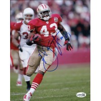 Maurice Hicks San Francisco 49ers Signed 8x10 Matte Photo JSA Authenticated