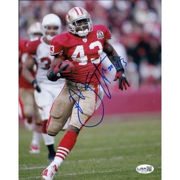 Maurice Hicks San Francisco 49ers Signed 8x10 Matte Photo JSA Authenticated