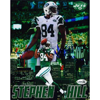 Stephen Hill New York Jets Signed 8x10 Matte Photo JSA Authenticated