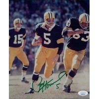 Paul Hornung Green Bay Packers Signed 8x10 Glossy Photo JSA Authenticated