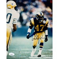 LeRoy Irvin Los Angeles Rams Signed 8x10 Glossy Photo JSA Authenticated