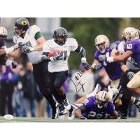 LaMichael James Oregon Ducks Signed 11x14 Glossy Photo JSA Authenticated