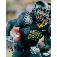 LaMichael James Oregon Ducks Signed 8x10 Glossy Photo JSA Authenticated