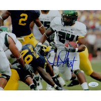 Jeremiah Johnson Oregon Ducks Signed 8x10 Glossy Photo JSA Authenticated