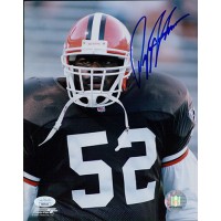 Pepper Johnson Cleveland Browns Signed 8x10 Glossy Photo JSA Authenticated