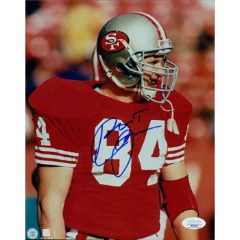 Brent Jones San Francisco 49ers Signed 8x10 Glossy Photo JSA Authenticated