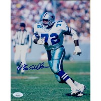 Ed Too Tall Jones Dallas Cowboys Signed 8x10 Glossy Photo JSA Authenticated