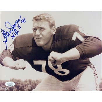 Stan Jones Chicago Bears Signed 8x10 Glossy Photo JSA Authenticated