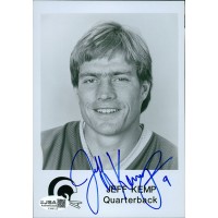 Jeff Kemp Los Angeles Rams Signed 5x7 Glossy Promo Photo JSA Authenticated