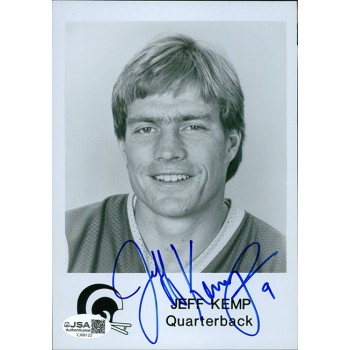 Jeff Kemp Los Angeles Rams Signed 5x7 Glossy Promo Photo JSA Authenticated