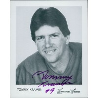 Tommy Kramer Minnesota Vikings Signed 4x5 Cardstock Promo Photo JSA Authentic