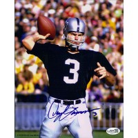 Daryle Lamonica Oakland Raiders Signed 8x10 Glossy Photo JSA Authenticated