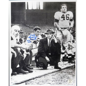 Dante Lavelli Cleveland Browns Signed 11x14 Photo JSA Authenticated HOF 1975