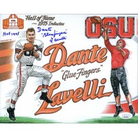 Dante Lavelli Cleveland Browns Signed 8x10 Card Stock Photo JSA Authenticated