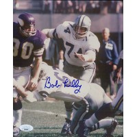 Bob Lilly Dallas Cowboys Signed 8x10 Glossy Photo JSA Authenticated