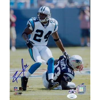 Ricky Manning Jr. Carolina Panthers Signed 8x10 Glossy Photo JSA Authenticated