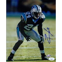 Ricky Manning Jr. Carolina Panthers Signed 8x10 Glossy Photo JSA Authenticated