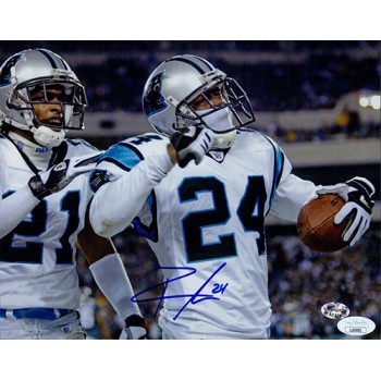 Ricky Manning Jr. Carolina Panthers Signed 8x10 Glossy Photo JSA Authenticated