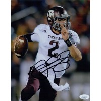 Johnny Manziel Texas A&M Aggies Signed 8x10 Glossy Photo JSA Authenticated