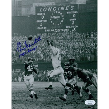 Gino Marchetti Baltimore Colts Signed 8x10 Matte Photo JSA Authenticated