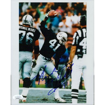 Napoleon McCallum Oakland Raiders Signed 8x10 Glossy Photo JSA Authenticated