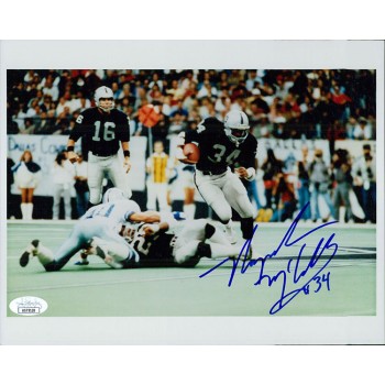 Napoleon McCallum Oakland Raiders Signed 8x10 Glossy Photo JSA Authenticated