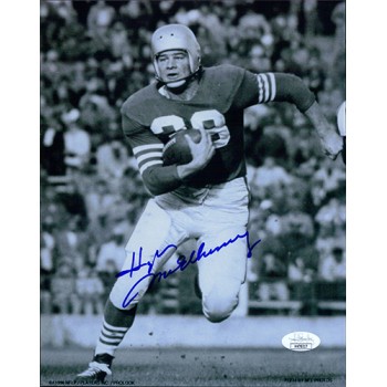 Hugh McElhenny New York Giants Signed 8x10 Glossy Photo JSA Authenticated