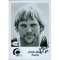 John Misko Los Angeles Rams Signed 5x7 Glossy Promo Photo JSA Authenticated