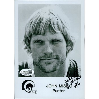 John Misko Los Angeles Rams Signed 5x7 Glossy Promo Photo JSA Authenticated