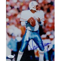 Warren Moon Houston Oilers Signed 8x10 Glossy Photo JSA Authenticated