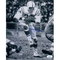 Lenny Moore Baltimore Colts Signed 8x10 Glossy Photo JSA Authenticated