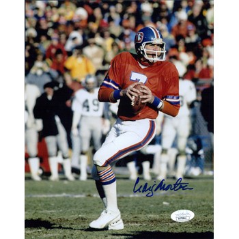 Craig Morton Denver Broncos Signed 8x10 Matte Photo JSA Authenticated