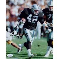 Vance Mueller Oakland Raiders Signed 8x10 Glossy Photo JSA Authenticated