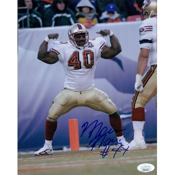 Moran Norris San Francisco 49ers Signed 8x10 Matte Photo JSA Authenticated