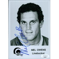 Mel Owens Los Angeles Rams Signed 5x7 Glossy Photo JSA Authenticated