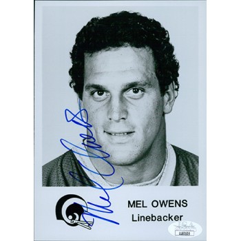 Mel Owens Los Angeles Rams Signed 5x7 Glossy Photo JSA Authenticated