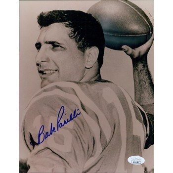 Babe Parilli Signed 8x10 Glossy Photo JSA Authenticated