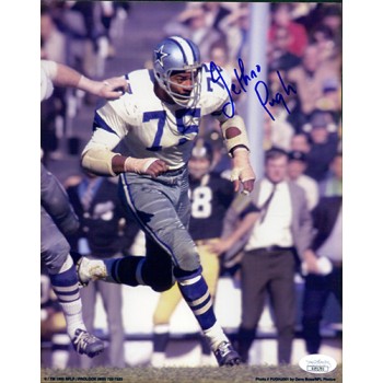 Jethro Pugh Dallas Cowboys Signed 8x10 Glossy Photo JSA Authenticated