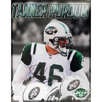 Tanner Purdum New York Jets Signed 11x14 Matte Photo JSA Authenticated