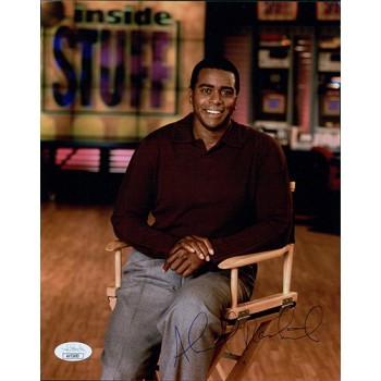 Ahmad Rashad Sportscaster Signed 8x10 Glossy Photo JSA Authenticated