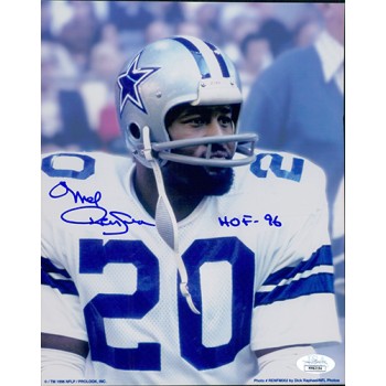 Mel Renfro Dallas Cowboys Signed 8x10 Glossy Photo JSA Authenticated