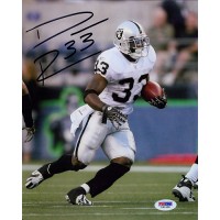 Dominic Rhodes Oakland Raiders Signed 8x10 Glossy Photo PSA Authenticated