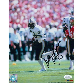 George Rogers New Orleans Saints Signed 8x10 Glossy Photo JSA Authenticated