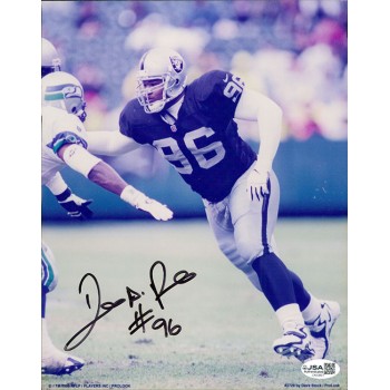 Darrell Russell Oakland Raiders Signed 8x10 Glossy Photo JSA Authenticated