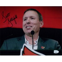 Scott Satterfield Louisville Cardinals Signed 8x10 Matte Photo JSA Authenticated