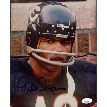 Gale Sayers Chicago Bears Signed 8x10 Glossy Photo JSA Authenticated