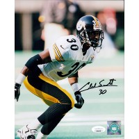 Chad Scott Pittsburgh Steelers Signed 8x10 Glossy Photo JSA Authenticated