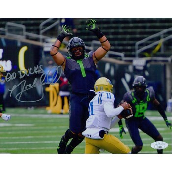 Noah Sewell Oregon Ducks Signed 8x10 Matte Photo JSA Authenticated